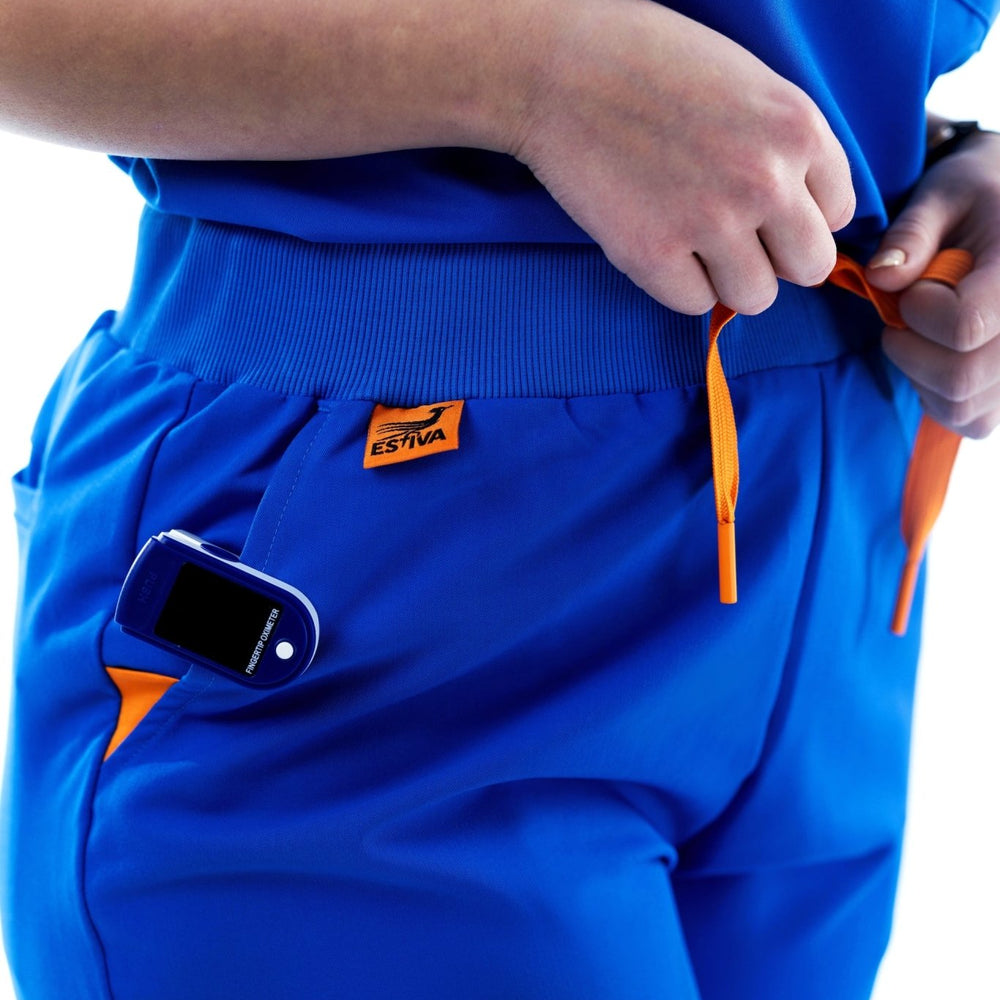
                  
                    PANTS - ROYAL BLUE medical scrubs by Estiva – modern uniform for healthcare professionals
                  
                