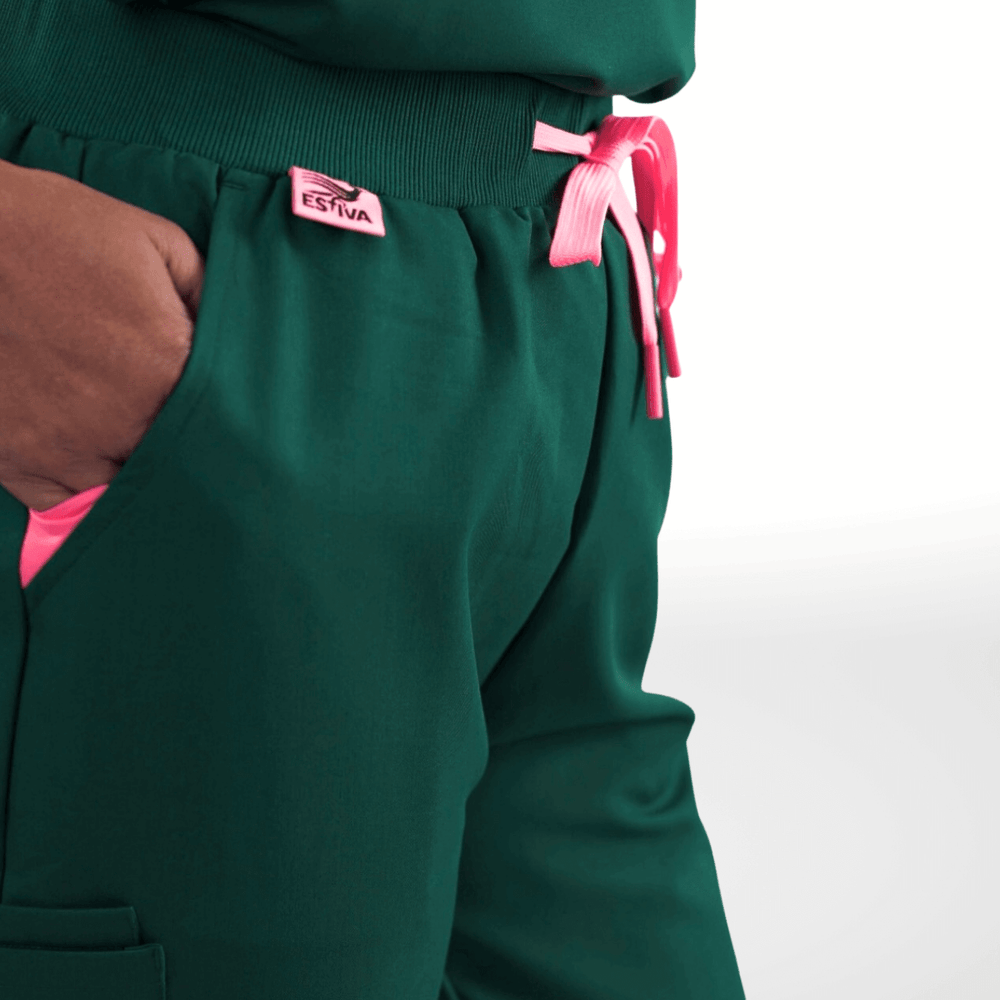 
                  
                    SCRUB PANTS FOR WOMEN - ESTIVA - DEEP TEAL medical scrubs by Estiva – modern uniform for healthcare professionals
                  
                