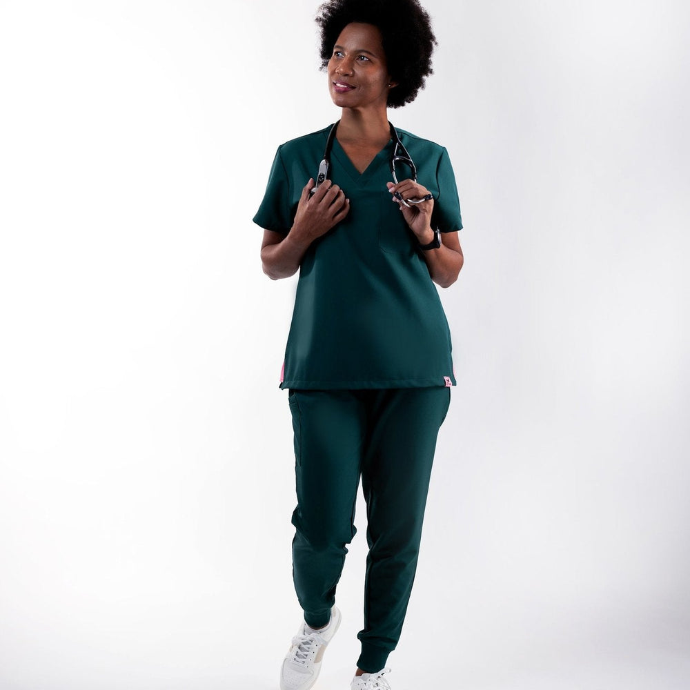 
                  
                    SET - DEEP TEAL medical scrubs by Estiva – modern uniform for healthcare professionals
                  
                