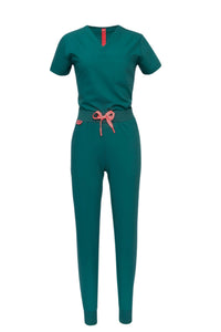 SET - DEEP TEAL medical scrubs by Estiva – modern uniform for healthcare professionals