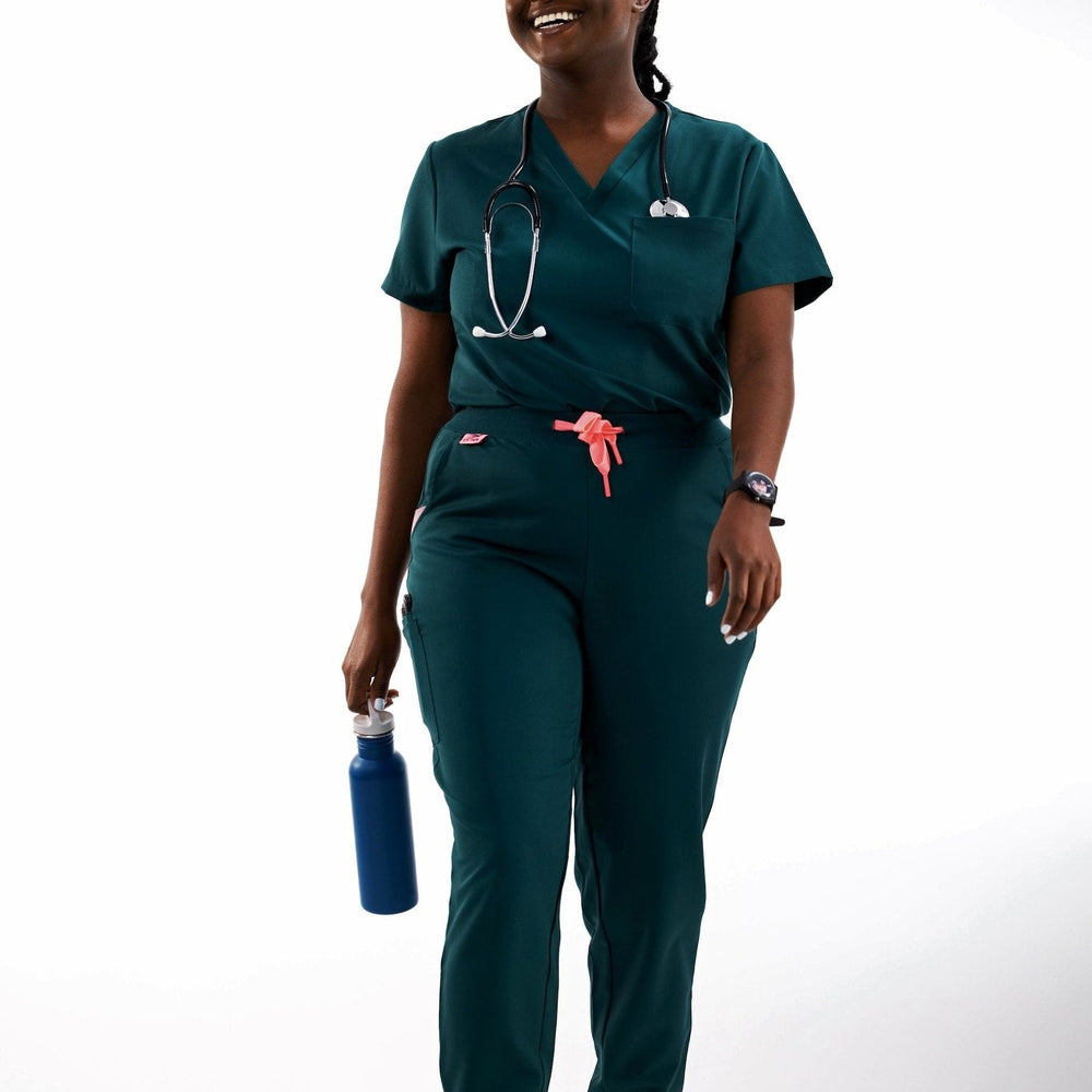 
                  
                    SET - DEEP TEAL medical scrubs by Estiva – modern uniform for healthcare professionals
                  
                