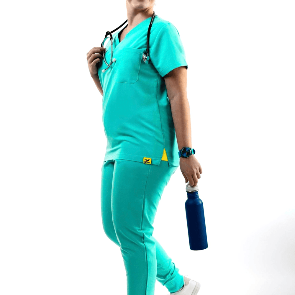 
                  
                    SET - LIGHT TURQUOISE medical scrubs by Estiva – modern uniform for healthcare professionals
                  
                