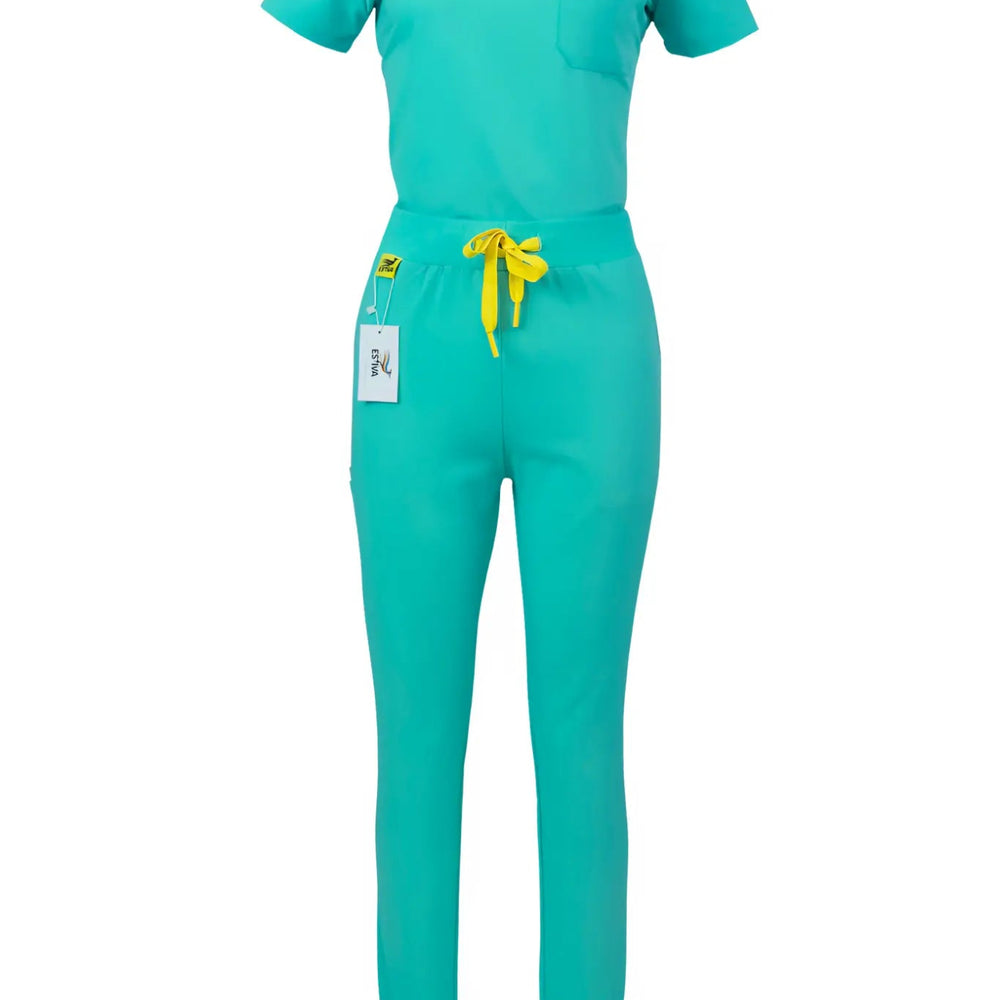
                  
                    SET - LIGHT TURQUOISE medical scrubs by Estiva – modern uniform for healthcare professionals
                  
                