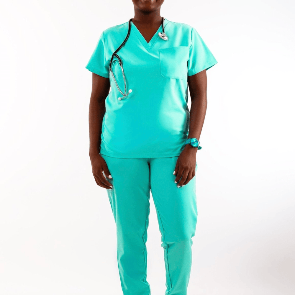
                  
                    SET - LIGHT TURQUOISE medical scrubs by Estiva – modern uniform for healthcare professionals
                  
                