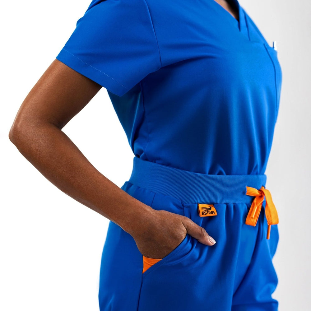 
                  
                    TOP - ROYAL BLUE medical scrubs by Estiva – modern uniform for healthcare professionals
                  
                