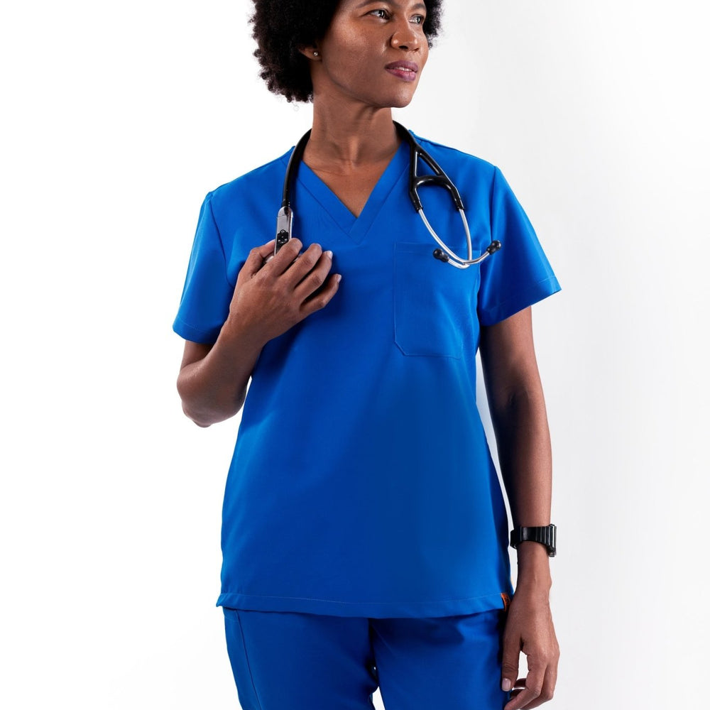 
                  
                    TOP - ROYAL BLUE medical scrubs by Estiva – modern uniform for healthcare professionals
                  
                