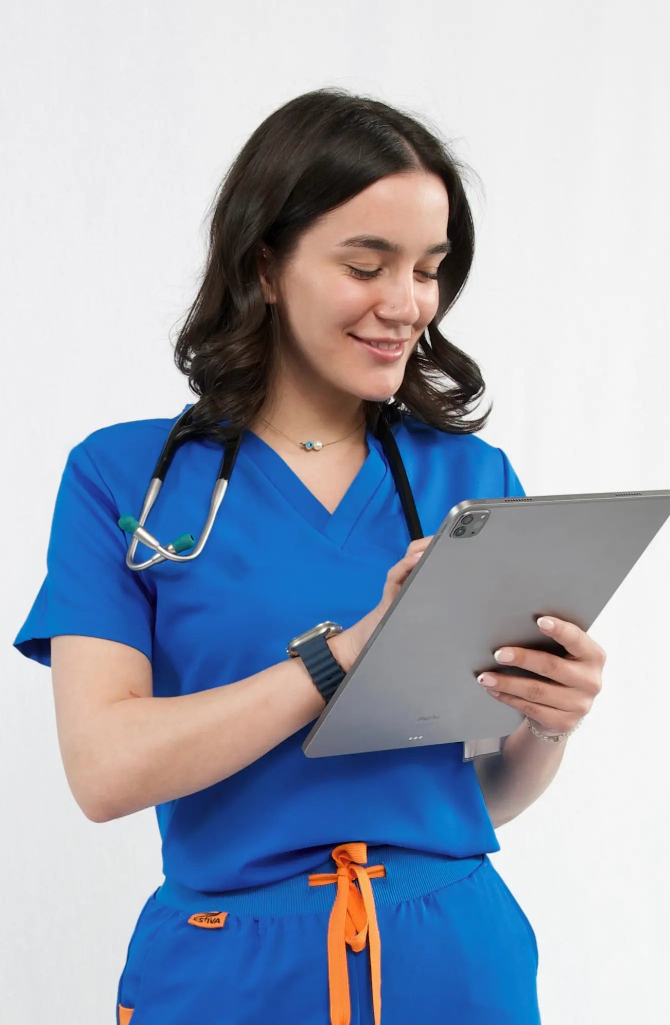 TOP - ROYAL BLUE medical scrubs by Estiva – modern uniform for healthcare professionals