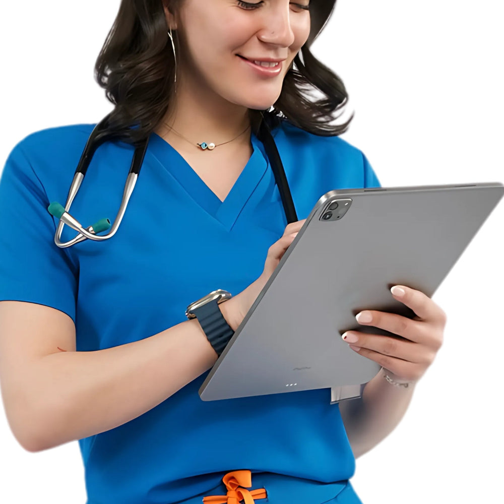 
                  
                    TOP - ROYAL BLUE medical scrubs by Estiva – modern uniform for healthcare professionals
                  
                